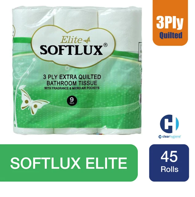 45 Rolls Of 3-Ply Quilted Toilet Paper With Aloe Vera - Soft, Bulk Bathroom Tissue 1 thumbnail image