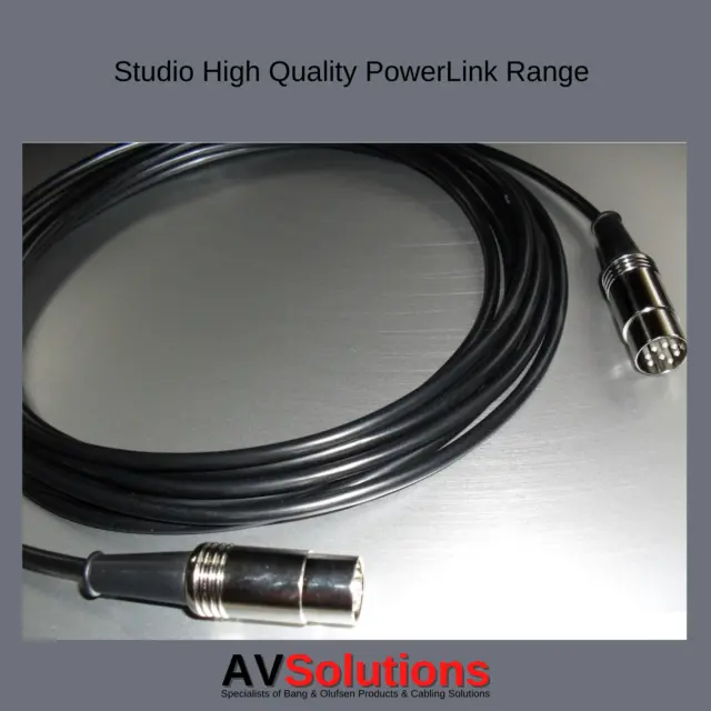 B&O | Cable para altavoz Bang & Olufsen BeoLab | PowerLink | SHQ | NEGRO Mk2 - 20 M