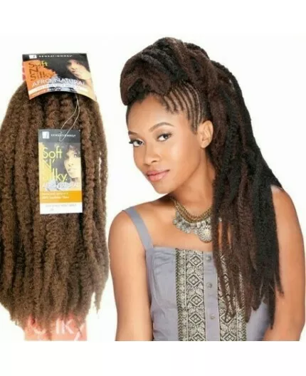 Sensationnel Soft N Silky Afro Natural Hair Kinky/Twists/Braid/Marley 24 Inch X1