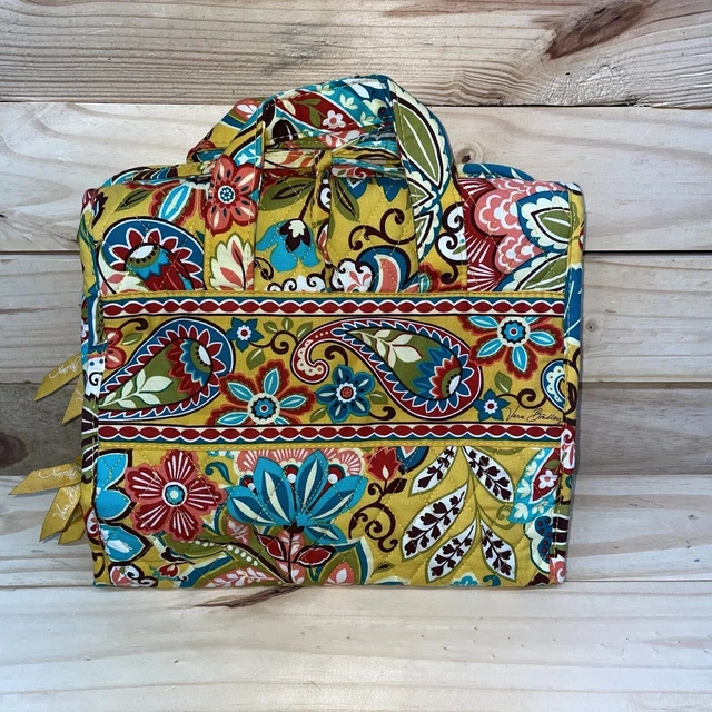 Vera Bradley Floral Bursts Hanging Travel Makeup Storage Bag Organizer
