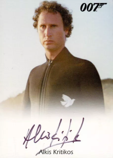 James Bond Archives 2015 Edition Alkis Kritikos Autograph Card
