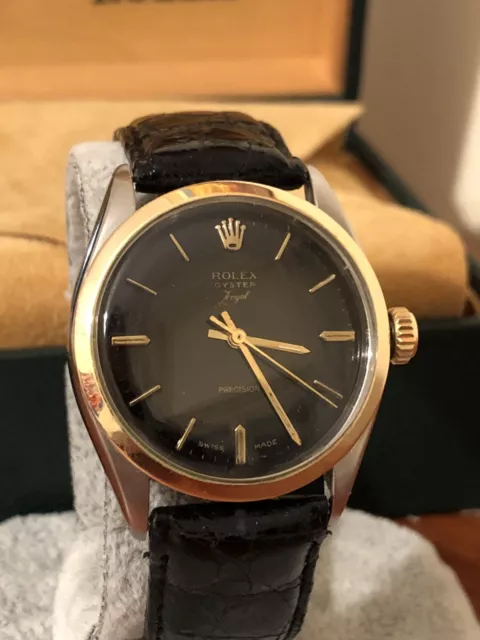 ROLEX OYSTER PRECISION 6480 Anni 50 In Acciaio e Ghiera Oro Carica Manuale 34mm EUR 2.500 00 PicClick IT