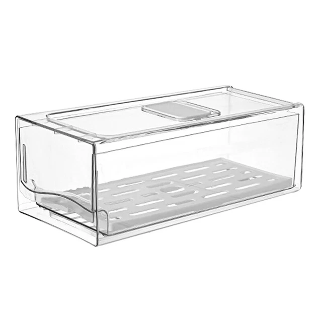 Cassetto organizer frigorifero; Cassetto telescopico retrattile