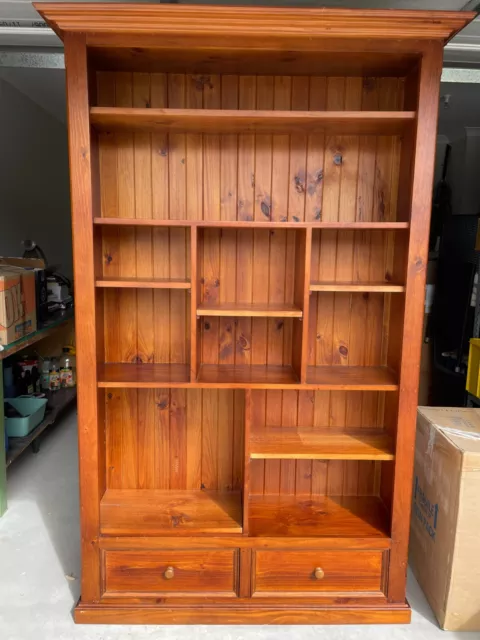 bookcase Large - Pine timber stained