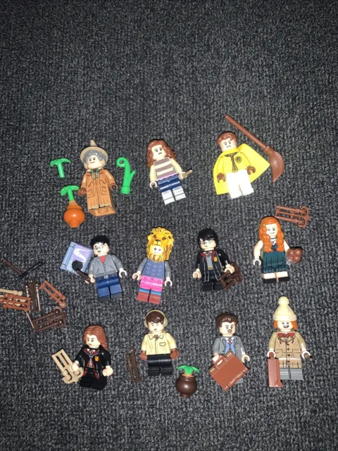 Lego Harry Potter minifigures lot Of 11 Harry,Hermione Etc  with accessories