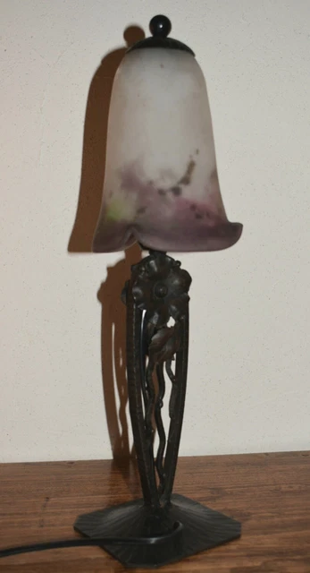 Deror Abat-jour en fer forgé, mini abat-jour en forme d'arbre forestier sculpté E27 pour lampe