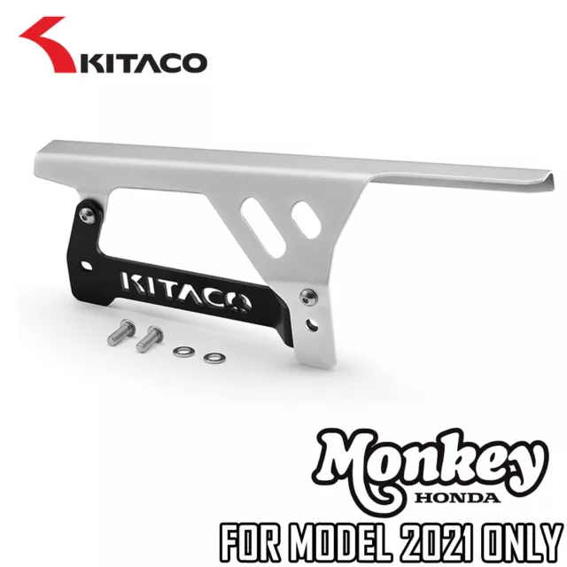 Genuine Kitaco Chain Cover V2 (Silver Black) For Honda Z125 Monkey 125,2021 Only