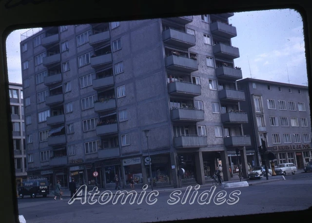1950s red border kodachrome photo slide Frankfurt Germany #1