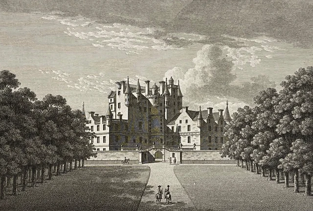 Glames Castle in Scotland écosse d'après W Watts 1 779 United Kingdom