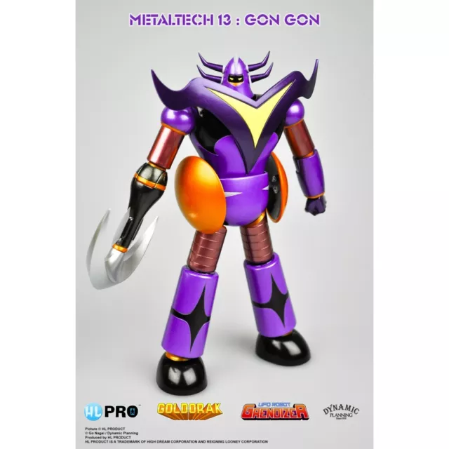 HL PRO METALTECH-13 Gon Metallic Goldrake UFO Robot Grendizer Die Cast Figur