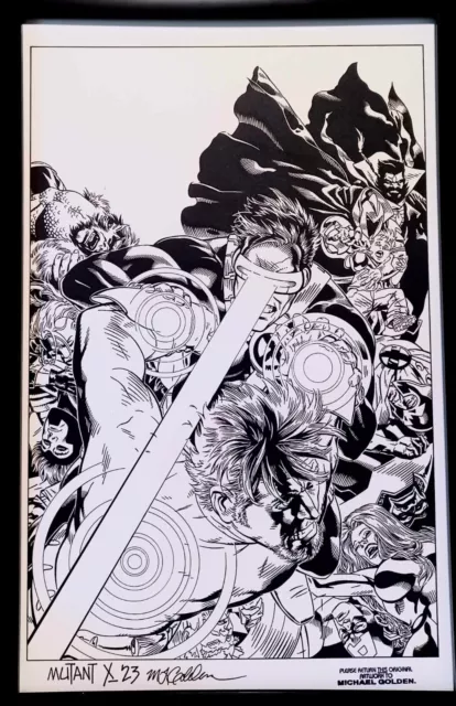 Mutant X #23 Michael Golden 11x17 FRAMED Original Art Poster Print Marvel Comics