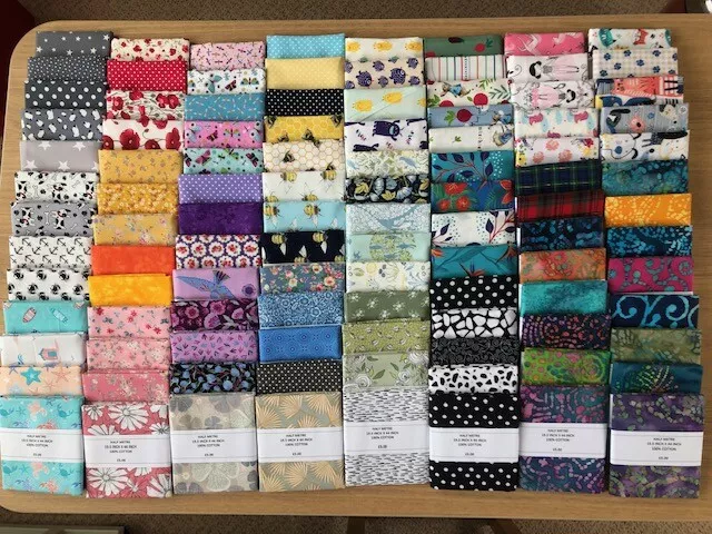 Half Metre 100% Cotton Fabric Patchwork Craft 19.5 Inch X 44 Inch Lots Of Choice