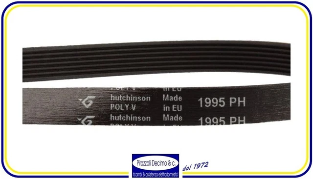 Cinghia Di Trasmissione 330H5 Per Asciugatrice Bosch Siemens - Ricambio Originale 00600151 - Foto 2