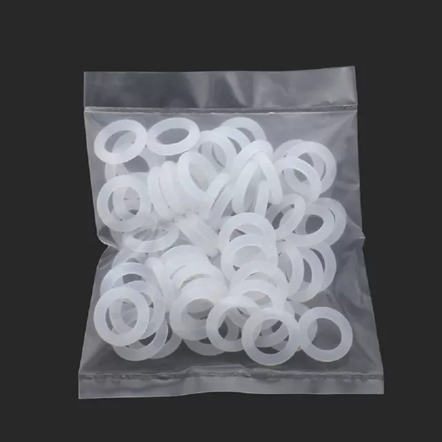 White Plastic Nylon O-Ring Rubber Seals Gasket - M3 M4 M5 M6 M8 M10 M12 M16 M20