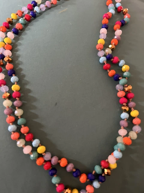 PLUNDER DESIGN FASHION Trendy Jewelry Levi Multi Colored Beaded 60