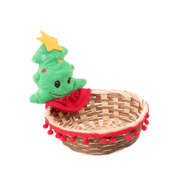 Hölzern Weihnachts-Süßigkeiten-Korb Weihnachtskorb Geschenk