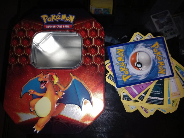 POKÉMON - BOÎTE Metal Pokébox Dracaufeu + 100 Cartes Aléatoires Gros Pv ...