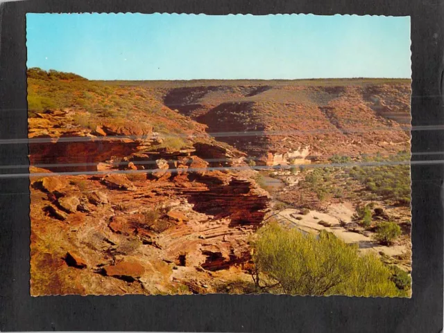 C0090 Australia WA Kalbarri The Loop Murchison River PU1972 MV postcard