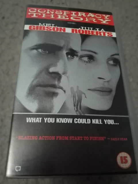 CONSPIRACY THEORY (VHS, 1997) Mel Gibson & Julia Roberts VHS Movie ...