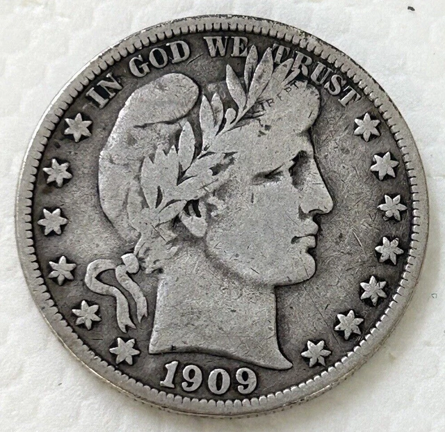 1909-S Barber Half Dollar VG-Fine