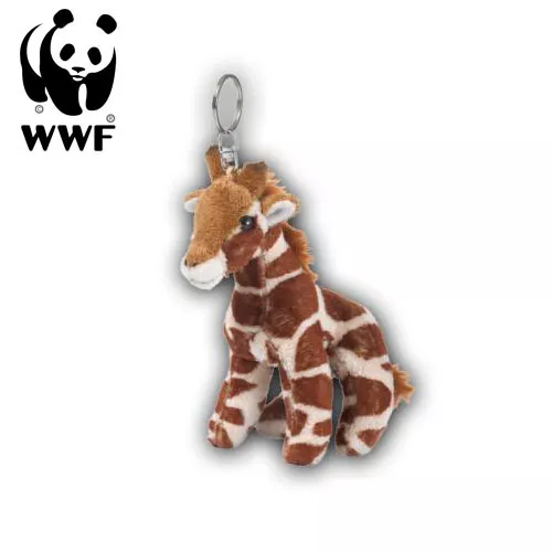 WWF Plush Pendant Giraffe (3 7/8in) Key Ring Keychain Cuddly Toy Africa