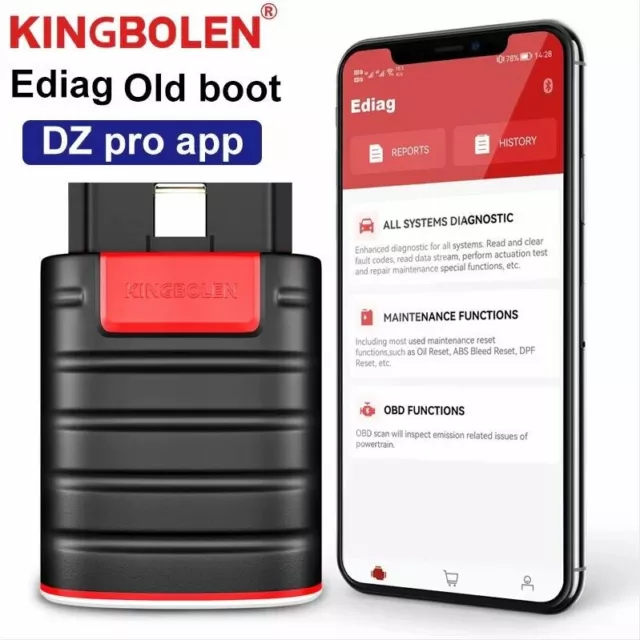 KINGBOLEN Ediag OBD2 Car Scanner Bidirectional Diagnostic Tool Code Reader