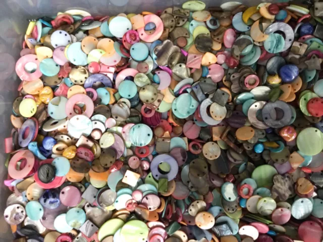 LUCKY DIP JOB LOT of Shell Beads / Pendants - 250g per pack