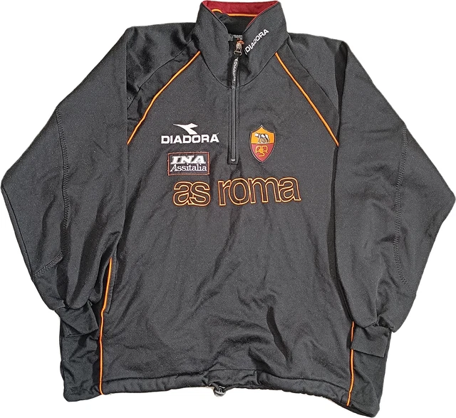 Maillot AS Roma Porté Par Marcos Assunção – Saison 2001/2002 – Occasion