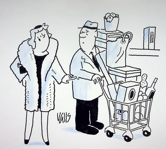 [HUMOR - PRESS] Guy VALLS: Advertising Victim, DESSIn Original signed