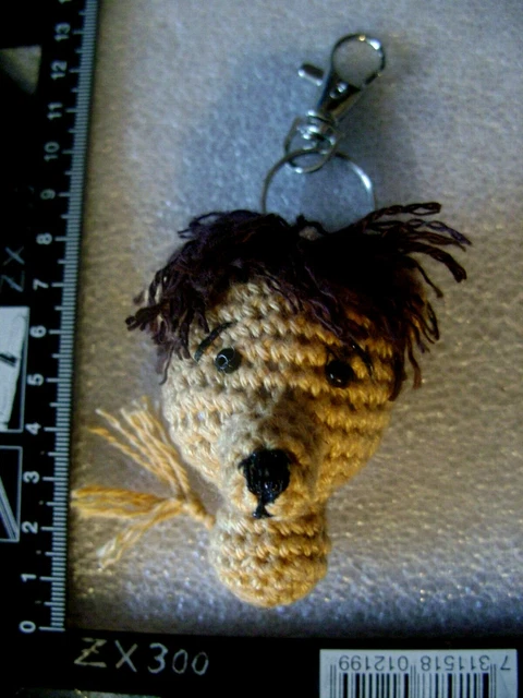 NEU Häkel Löwe Schlüsselanhänger Amigurumi gehäkelt Handarbeit Taschenbaumler