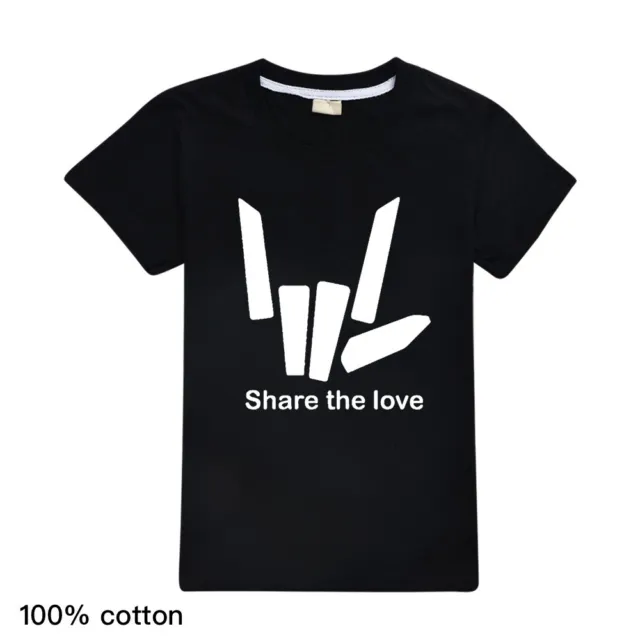 Share the Love STEPHEN SHARER CARTER Unisex Kid's T Shirt 100% Cotton AU Shop