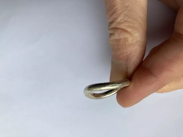 Artisan textured hammered sterling silver organic Ring stacking N 3