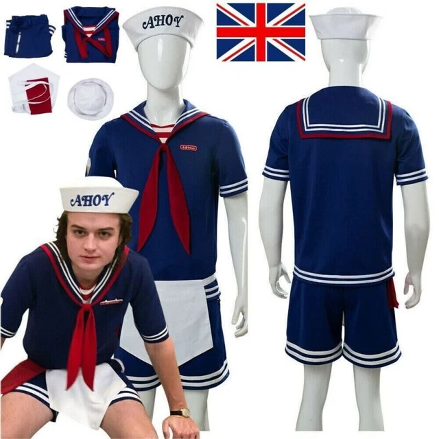 STRANGER THINGS SEASON 3 Steve Harrington Scoops Ahoy Cosplay Adult