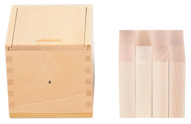 Holzspielzeug Fröbelgaben 4 für Kinderkrippe LxBxH 128x128x131mm NEU Holzspiel