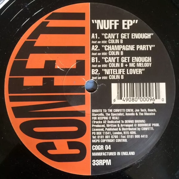 Boombeat Productions - Nuff EP (12", EP)