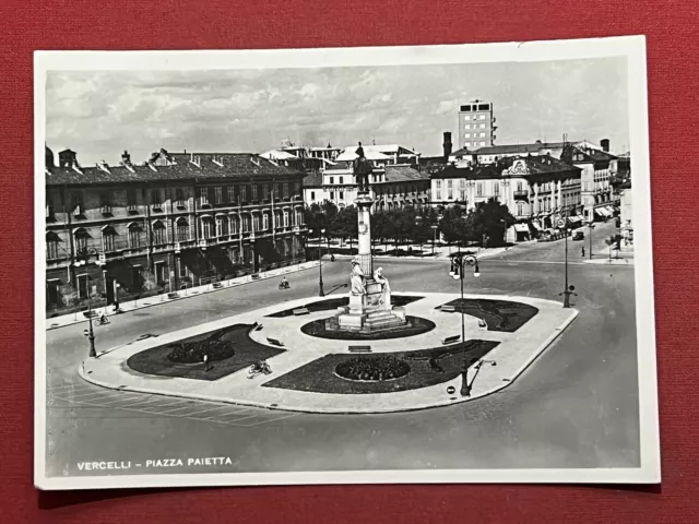 Cartolina - Vercelli - Piazza Pajetta - 1954