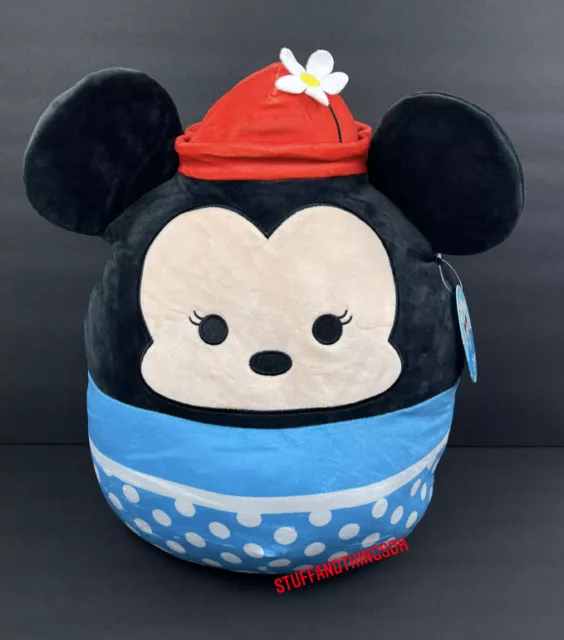 Squishmallow Disney 18” Classic Minnie Mouse Polka Dot Kelly Toys Plush NEW