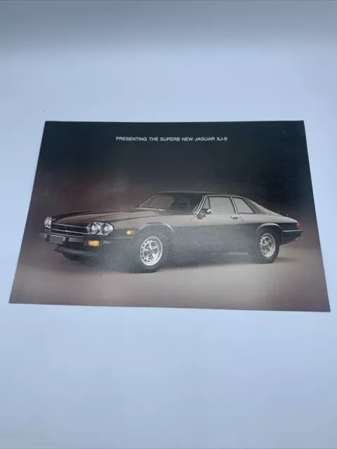 1976 Jaguar XJ-S XJS V12 Coupe Original Car Sales Brochure Folder