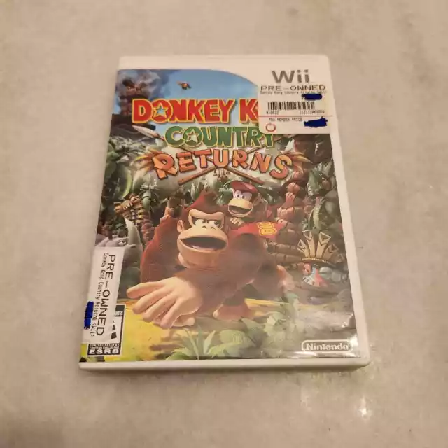 Donkey Kong Country Returns: (Nintendo Wii) Action/Adventure Video Game-Nintendo