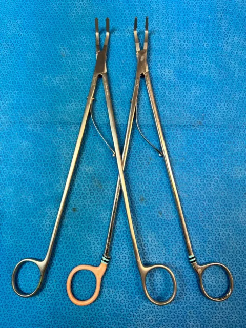 LOT OF 2 Weck 523178 -right angle hemoclip applying forceps (D746)