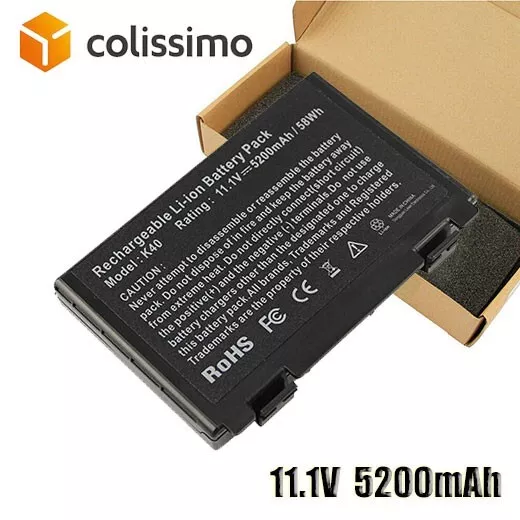 Batterie pour ASUS K50AB-X2A K50ij K50IN K70IC K70IJ K70IO X5DIJ-SX039c L0A2016