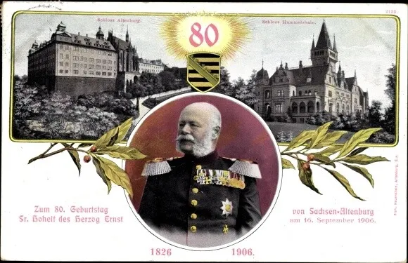 Ak Altenburg in Thüringen, Ernst Herzog von Sachsen Altenburg,... - 10791631