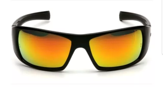 Pyramex Goliath Safety Glasses Orange Lens Blackframe Sport Work Eyewear Sb5645D