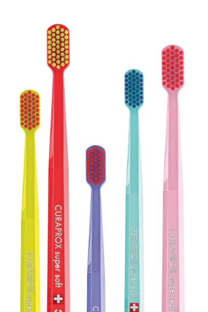 3 Pack CURAPROX 3960 Super Soft Sensitive Toothbrush Swiss High Quality