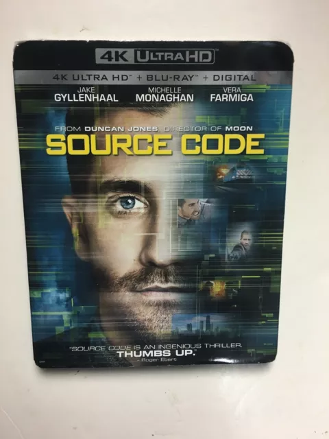 Source Code (4K UHD Blu-ray/Blu-ray, Digital, 2018) NEW w/slipcover