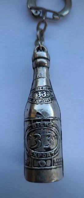 Porte-clés Ancien Décat – Bouteille De Bière 33 Export – Vintage