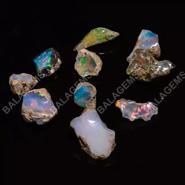 50.00 Cts 100% Natural Exclusive Ethiopian Opal 11X10 19X13MM Rough Lot Gemstone