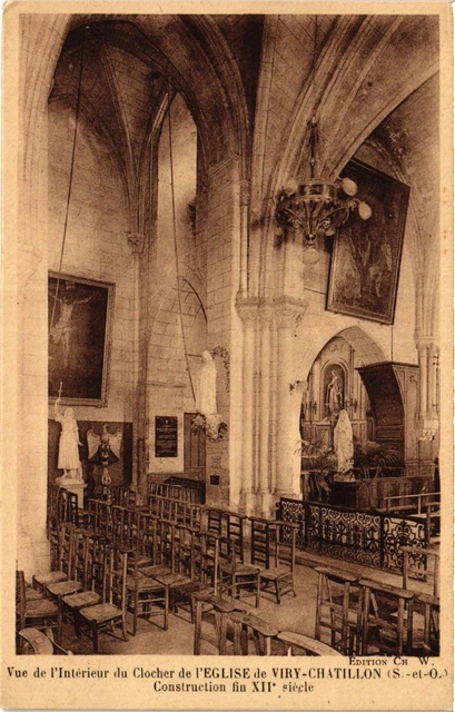 CPA AK VIRY-CHATILLON - Interior of the Church Bell Tower (385042)