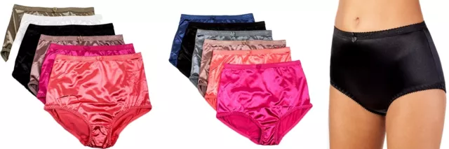 6 12 PRETTY SATIN BIKINIS Style PANTIES Womens Underwear #38301 COCO S M L  XL $37.98 - PicClick