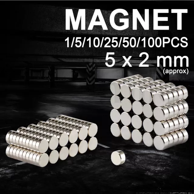 Rare Earth Strong Magnet Disc Round Cylinder Neodymium Super Magnet 5 x 2mm
